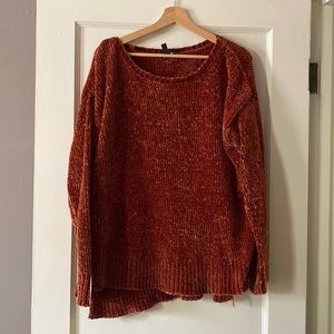 Fuzzy oversized sweater